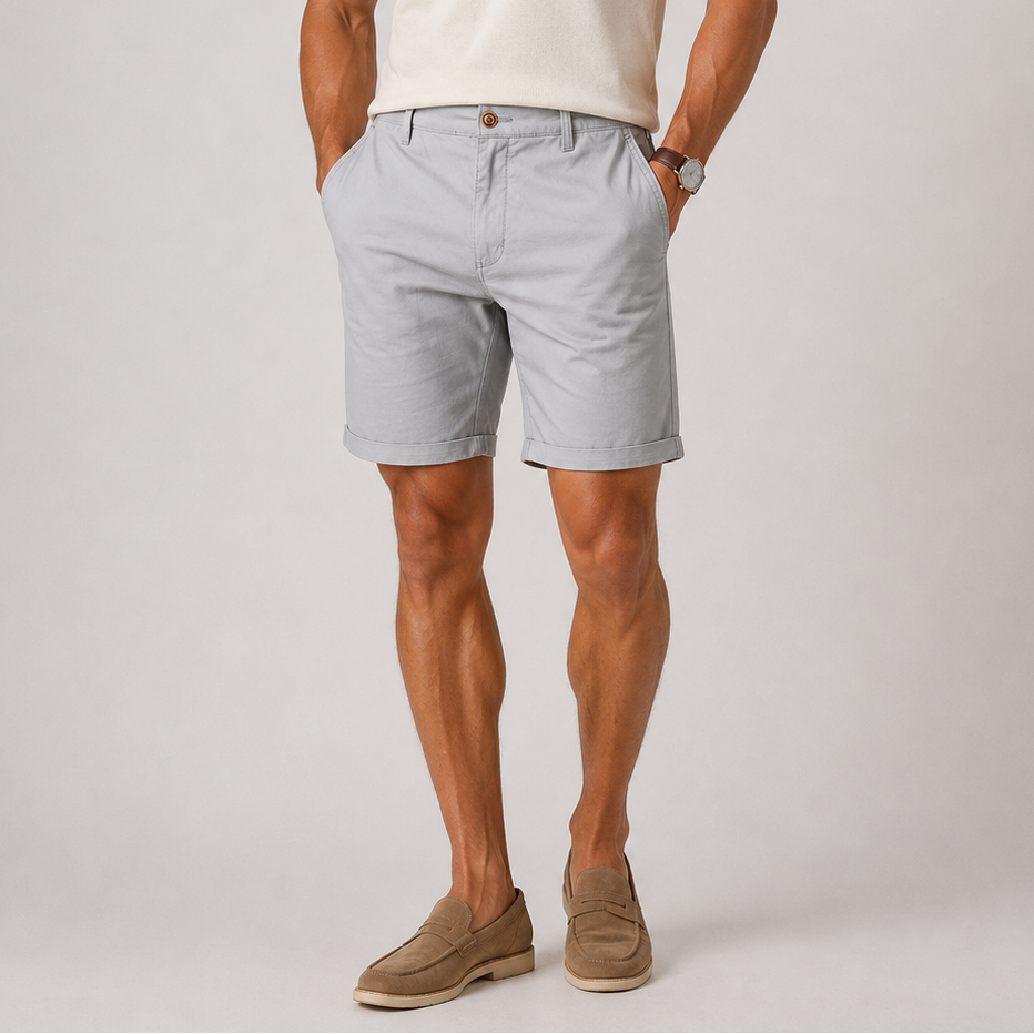 Ashford Classic Fit Elastic Waist Shorts