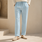 Men's Relaxed Fit Cotton Linen Pants
