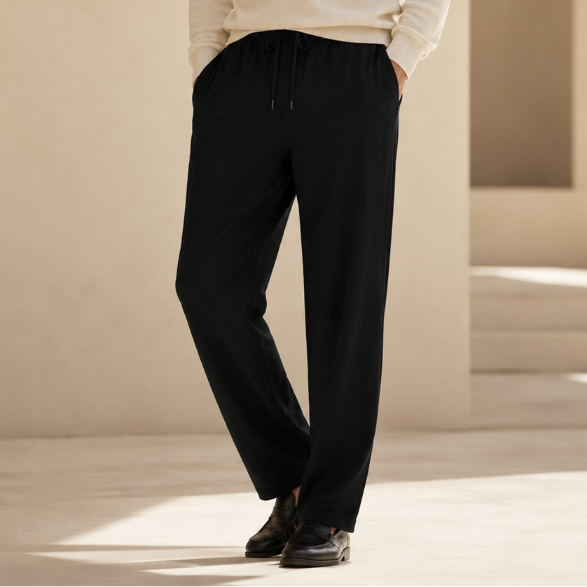 Men's Relaxed Fit Cotton Linen Pants