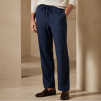 Men's Relaxed Fit Cotton Linen Pants