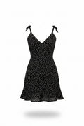 Women's Polka Dot Backless Mini Sundress