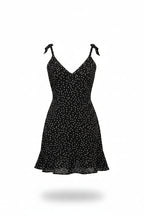 Women's Polka Dot Backless Mini Sundress