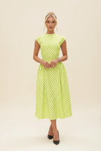 Women's Elegant Polka Dot Summer Maxi Dress