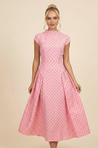 Women's Elegant Polka Dot Summer Maxi Dress