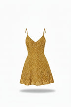 Women's Polka Dot Backless Mini Sundress