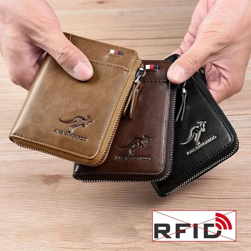 Flash sale : Men RFID Protection Purses Carteira Masculina Luxury