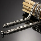 Men’s 8mm–14mm Stainless Steel Cuban Link Chain