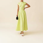 Women's Elegant Polka Dot Summer Maxi Dress