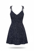 Women's Polka Dot Backless Mini Sundress