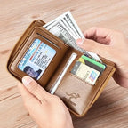 Flash sale : Men RFID Protection Purses Carteira Masculina Luxury